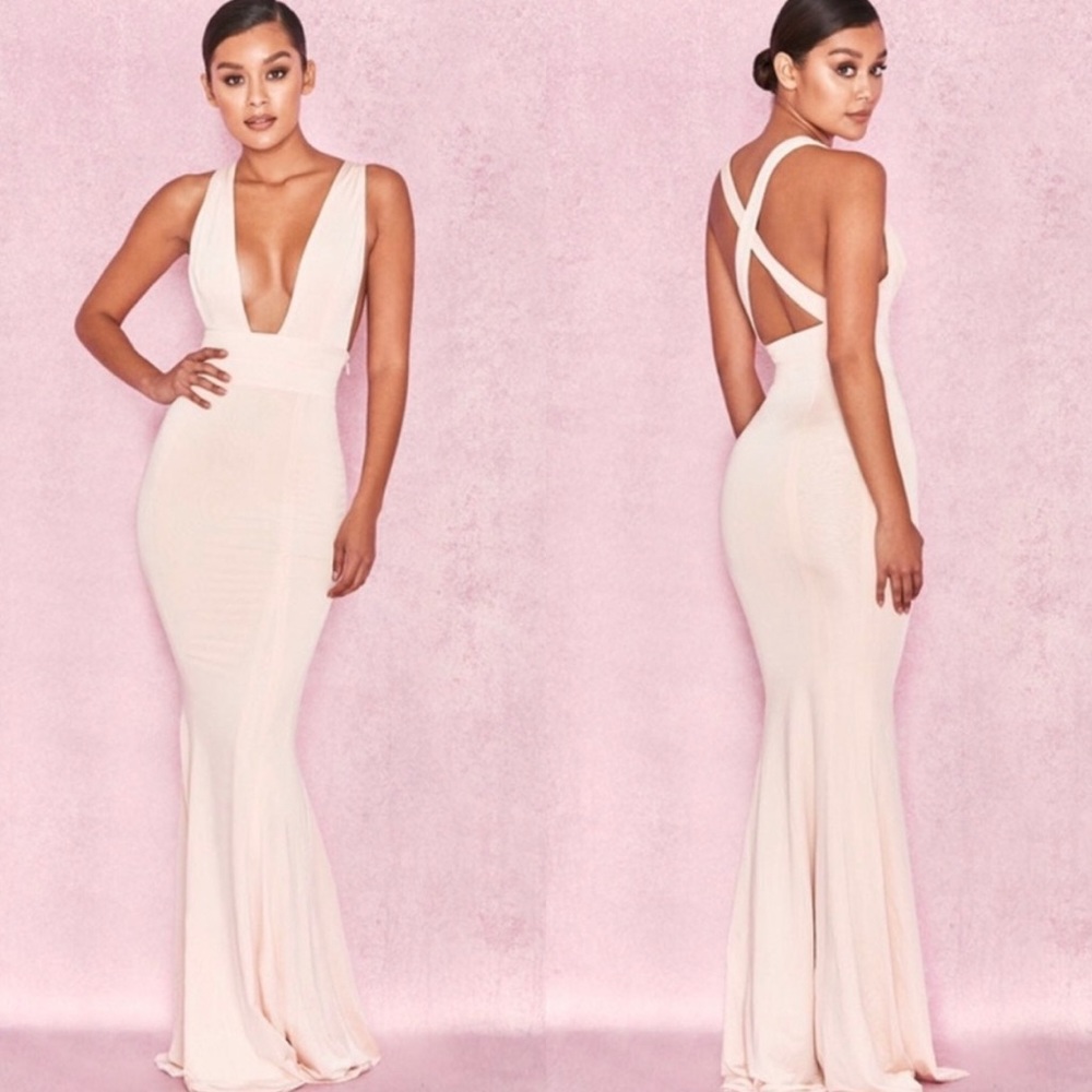 House of CB Miacova Dress NWT Peach size L